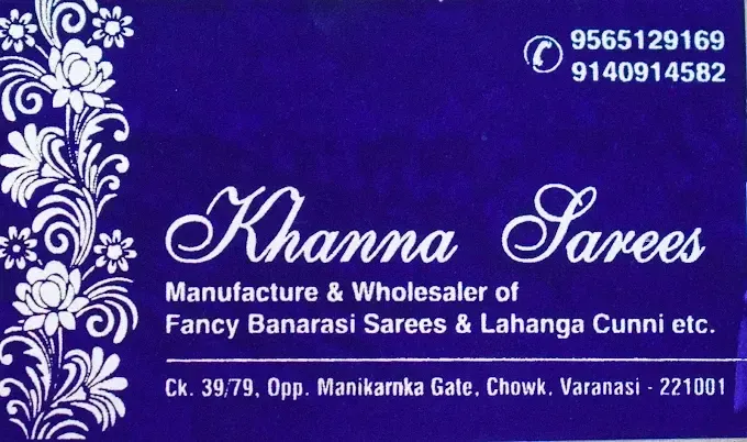 Khanna Sarees - Banarasi Saree in Varanasi