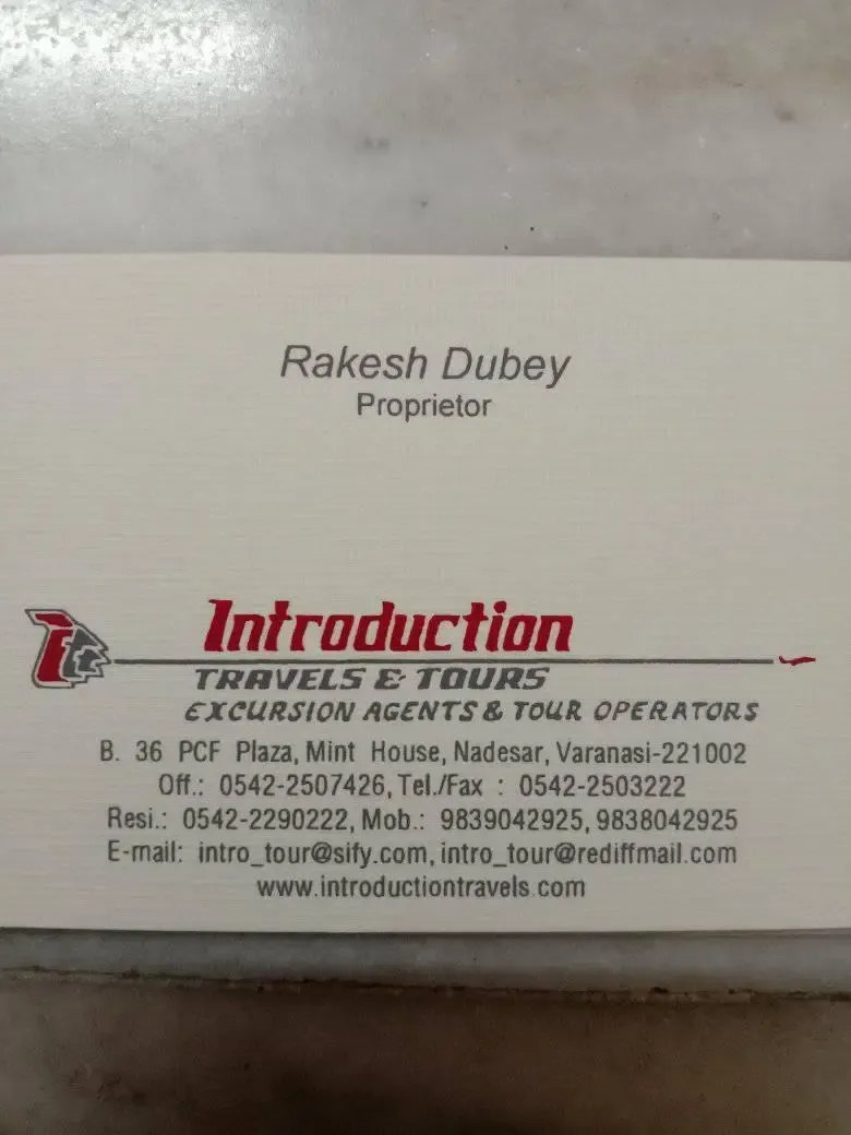 Introduction Travels & Tours - Travel Agent in Varanasi