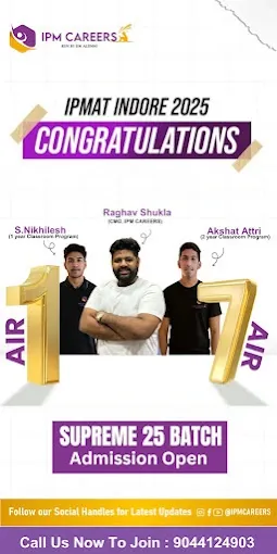 IPM Careers | Best IPMAT Coaching in Lucknow | AIR 2,4,6,8 in IPMAT