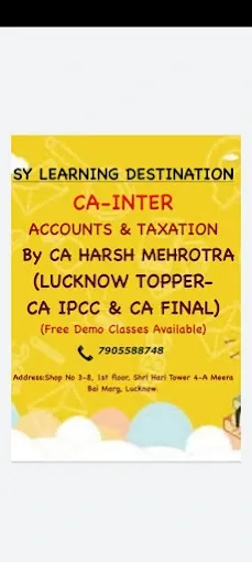 SY LEARNING DESTINATION (Best CA Coaching in Lucknow) - Coaching Center in Lucknow