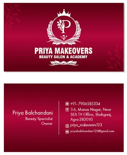 Priya Makeovers Beauty Salon & Academy - Beauty Parlour in Agra