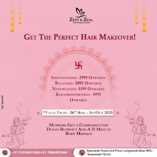 Zest & Zeal - Beauty Parlour in Guwahati