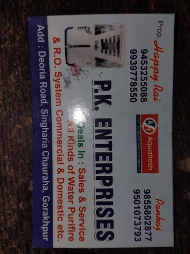P k enterprises water purifier sale and service