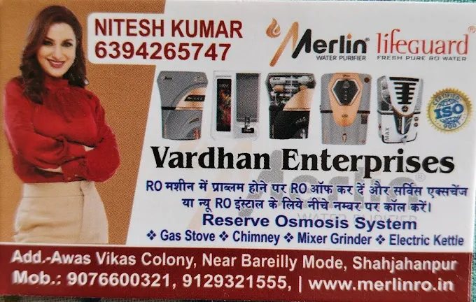 Vardhan Ro Water purifier - R O Service in Shahjahanpur