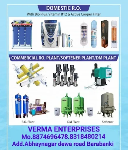 VERMA ENTERPRISES- RO & CCTV Camera - AC Repair Service in Barabanki
