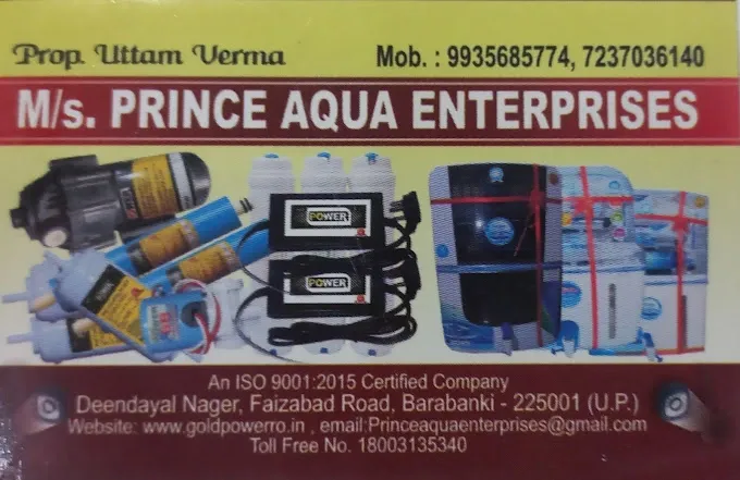 Prince Aqua Enterprises and RO systems - AC Repair Service in Barabanki