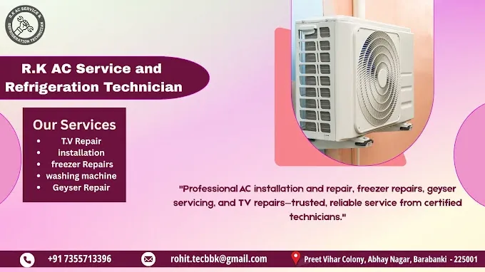 R.K AC Service and Refrigeration Technician - AC Repair Service in Barabanki