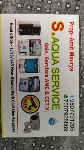 S. Aqua Service - R O Service in Faizabad