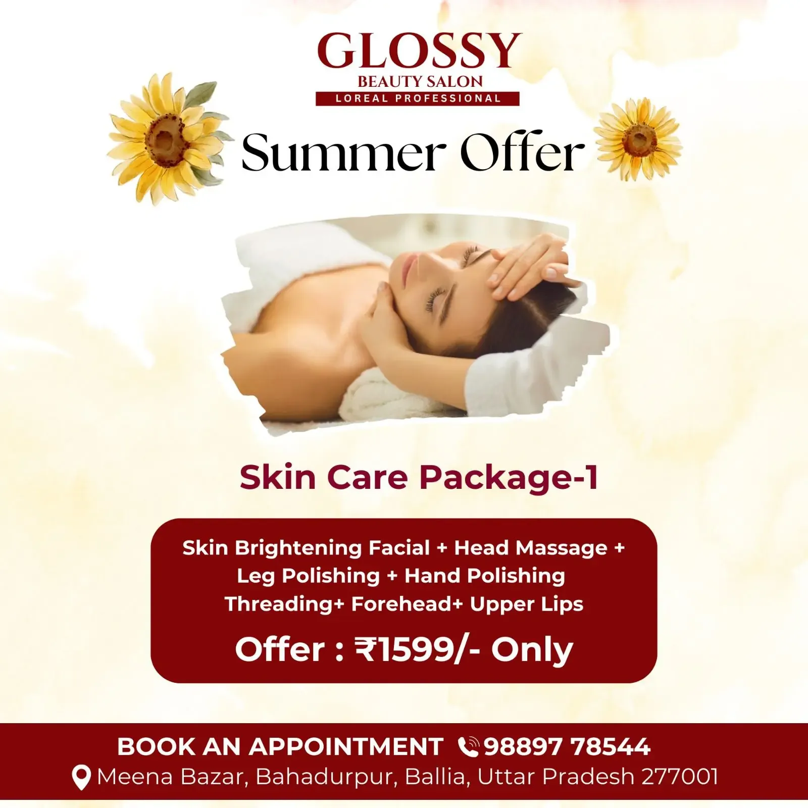 GLOSSY BEAUTY SALON & ACADEMY - Beauty Parlour in Ballia